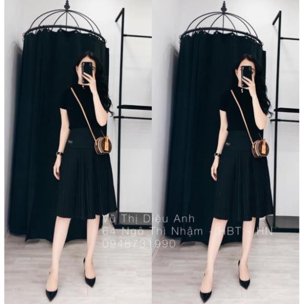 Áo len cộc tay bo nhiều màu chuẩn hàng Quảng Châu