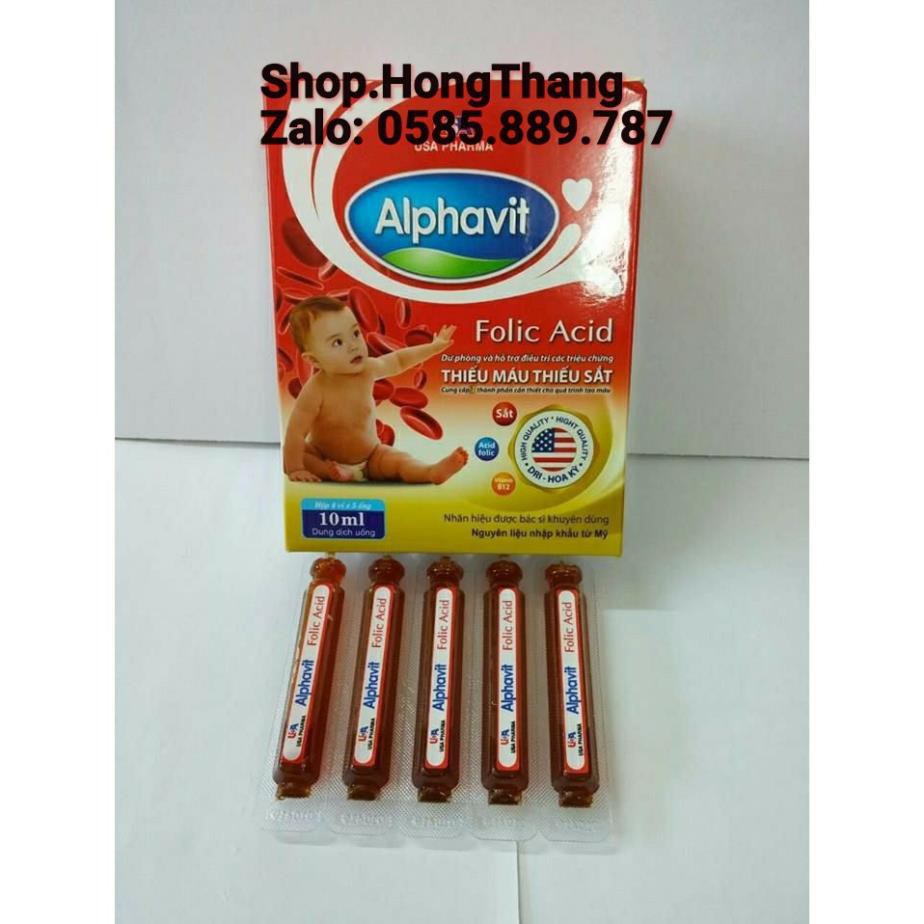 Alphavit Ăn Ngon Ngủ Tốt bổ sung sắt, bổ sung canxi, tăng cường miễn dịch, tăng hấ thụ, mát gan giải độc