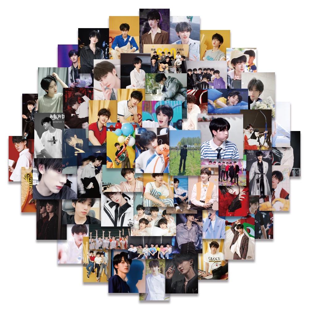 Set 240/120/60 Nhãn Dán Trang Trí Chai Nước/Mũ Bảo Hiểm/Laptop Họa Tiết Ngôi Sao Trẻ Tuổi