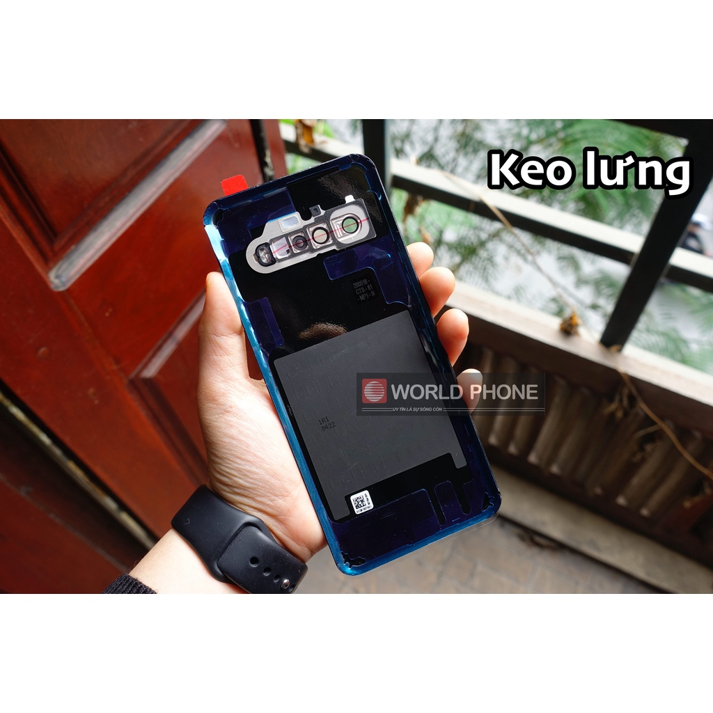 Nắp lưng cho LG V60 Xanh Blue kèm keo lưng,có khung kính camera