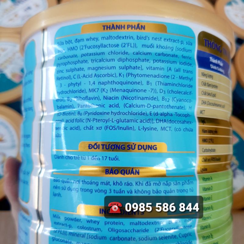 Sữa TĂNG CÂN dành cho người gầy Goldmilk 900g - Goldmilk Colostrum Gain Plus