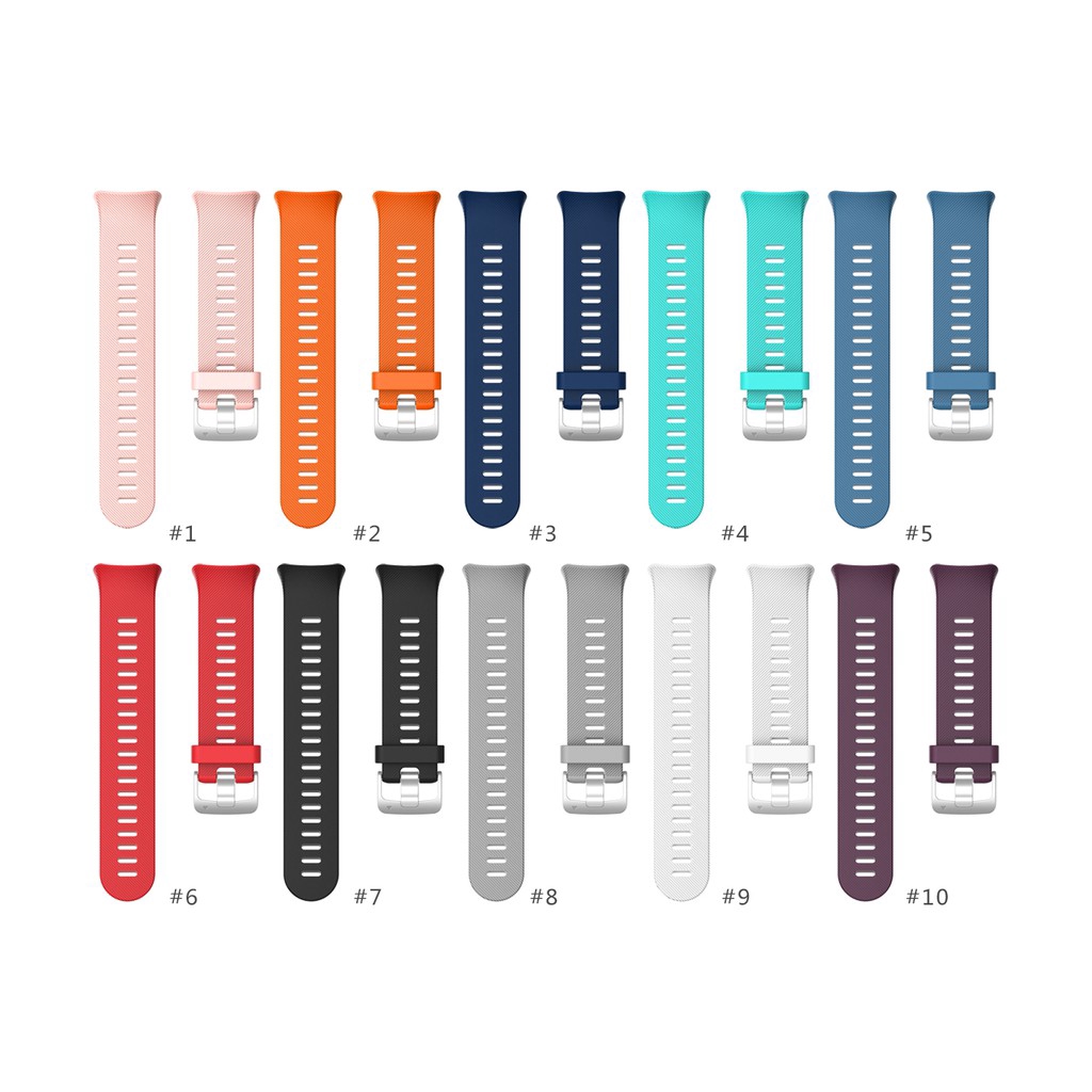 Dây Đeo Thay Thế Chất Liệu Silicon Thiết Kế Nhiều Lỗ Thời Trang Cho Garmin Forerunner 45 Frontier/Classic