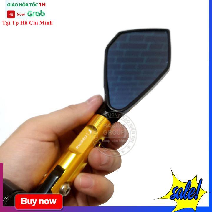 Gương Xe Máy Thời Trang - Kính Chiếu Hậu Xe Máy Kiểu 5 Cạnh Ninja Cho Honda Ya Wave Sh AB Xe Điện... Và Các Xe