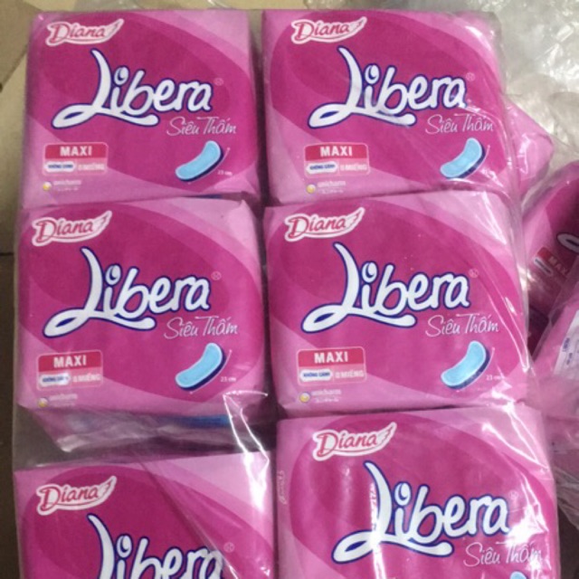 Băng vệ sinh diana libera dày maxi (1 bịch  ,ko cánh )