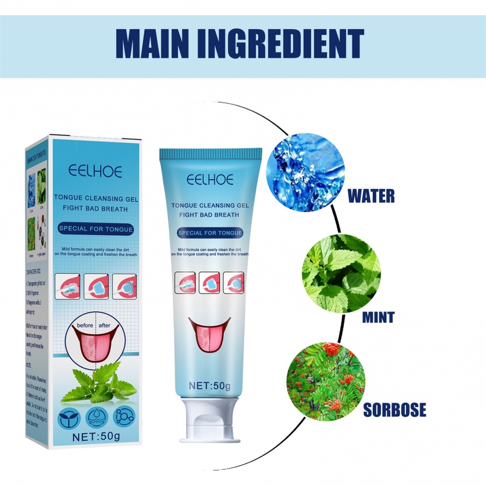 Bộ Dụng Cụ Vệ Sinh Lưỡi Bằng Silicone Kèm Bàn Chải Vệ Sinh Răng Miệng Khử Mùi Hương Bạc Hà Dễ Sử Dụng Cho Nam Và Nữ
