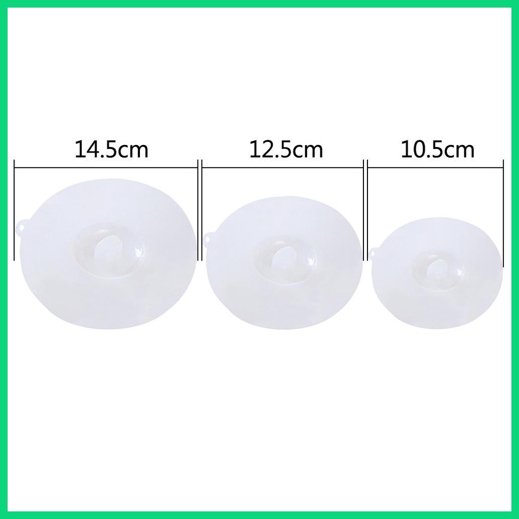 Nắp Đậy Cốc Nước Nóng/Lạnh Bằng Silicon Trong Suốt Chịu Nhiệt Có Nắp Đậy Kín Khí