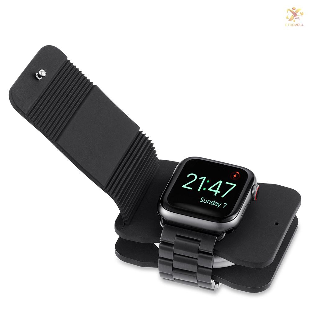 E&amp;T Portable Charging Wallet for Apple Watch Series 1/2 Soft Silicone Charge Holder Stand Charging D