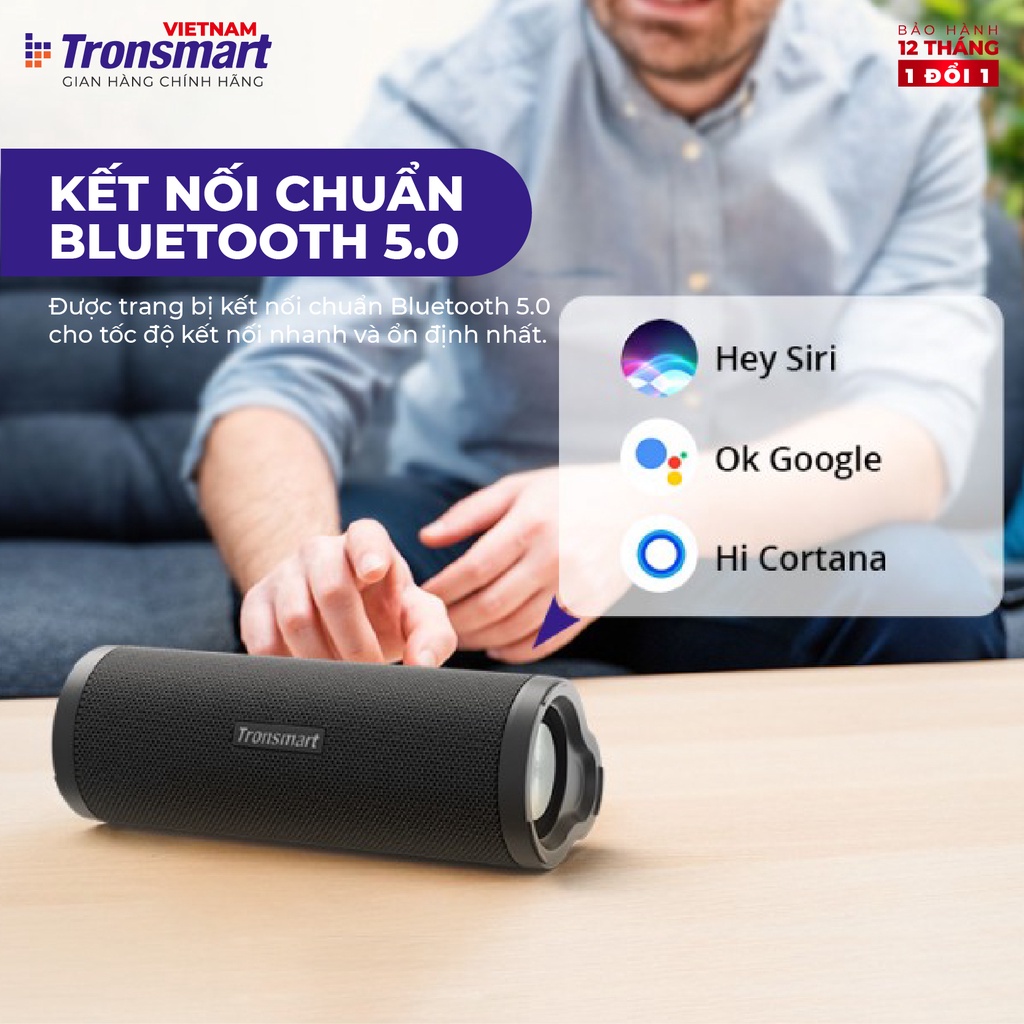 Loa Bluetooth 5.0 Tronsmart Force 2 TM-372360 - IPX7 - 30W - Chip Qualcomm QCC3021 - Hàng chính hãng