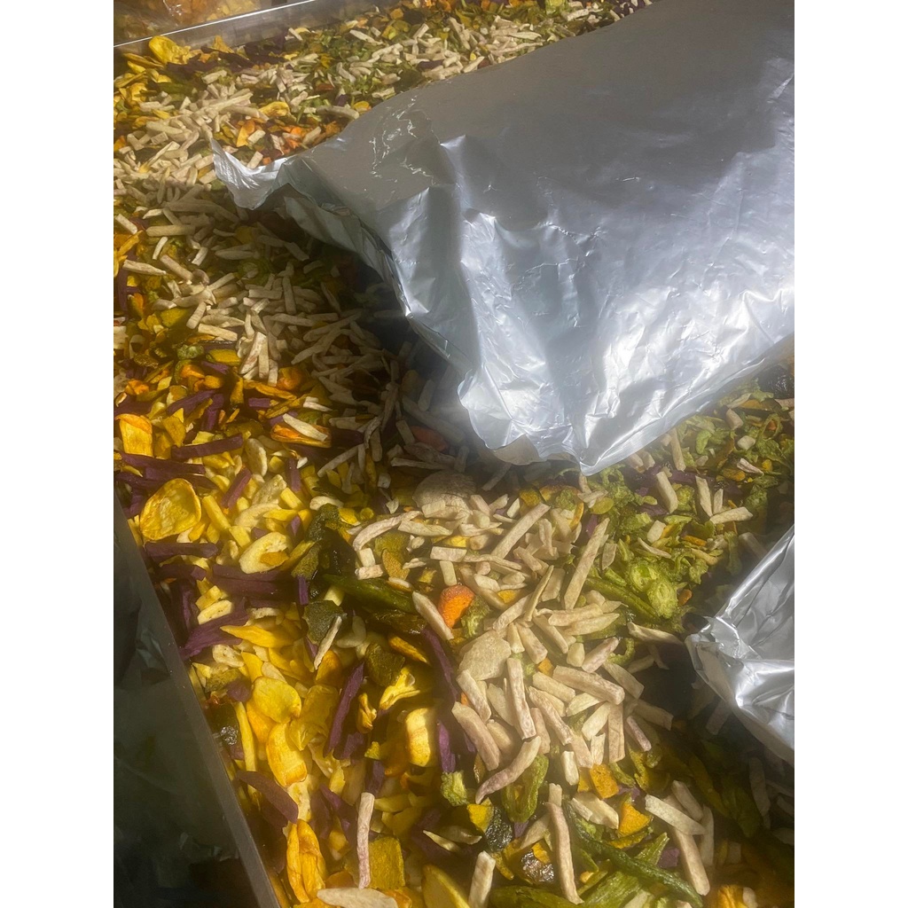 1kg  trái cây sấy vụn chọn lọc từ hàng Xuất Khẩu giòn tan