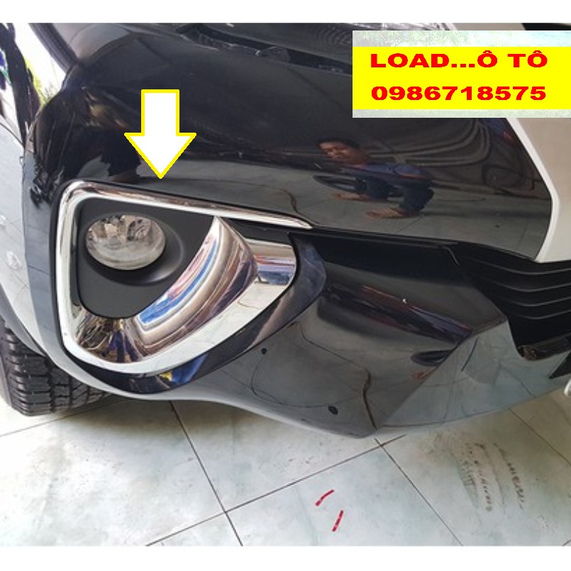 Bộ Ốp Đèn Gầm Fortuner 2017-2019,2020 Mạ Crom Cao Cấp