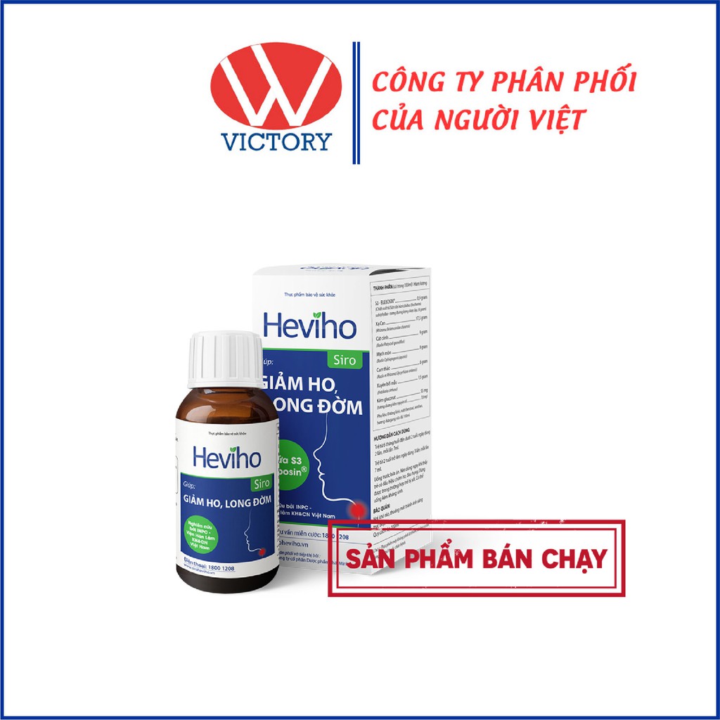 Siro Heviho - Hỗ trợ làm ấm họng, giúp giải cảm, giảm ho, long đờm, tăng cường sức đề kháng cho trẻ