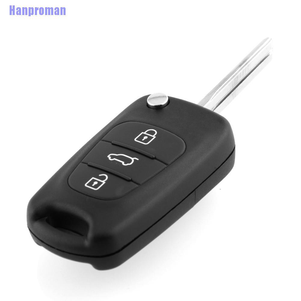 Vỏ chìa khóa điều khiển từ xa 3 nút thích hợp cho xe hơi Kia Sorento Sportage Cerato