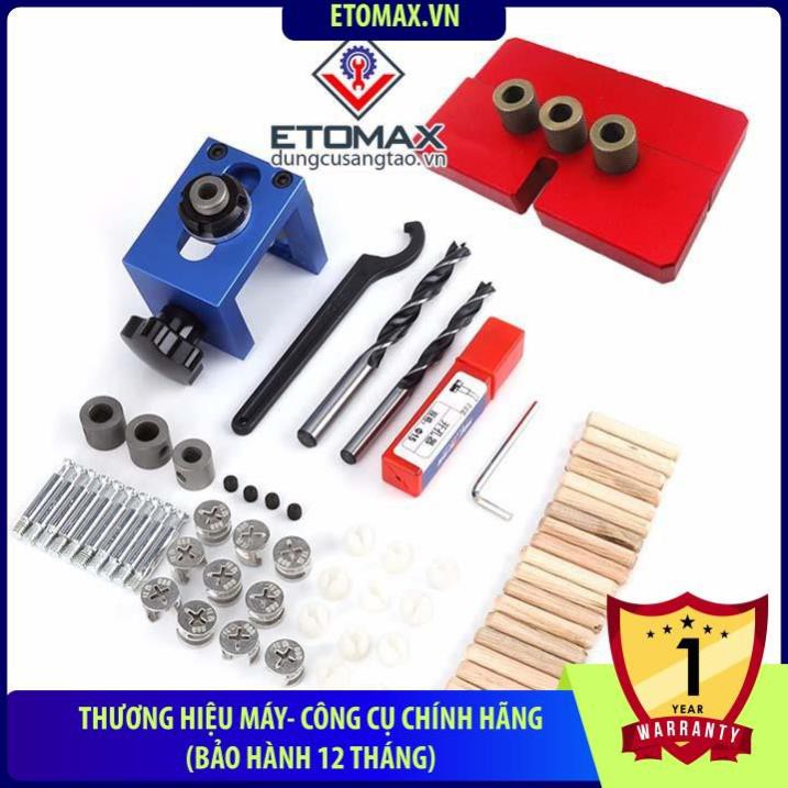 Bộ cữ khoan ốc cam chốt gỗ full