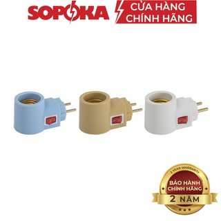 Đui đèn liền phích SOPOKA ĐLP123 có công tắc tiện lợi, an toàn
