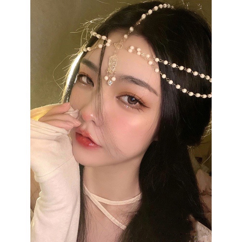 Vòng đeo đầu vòng headchain  kim loại phong cách boho, cosplay xinh đẹp.