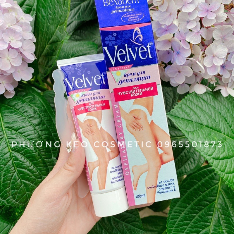[Hàng có sẵn ] Kem tẩy lông Velvet Nga 100ml