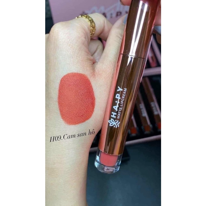 SON KEM LỲ HAPPY  Kháng Nước Lâu Trôi 3.5ml - Son hapy minigarden matte lipstick