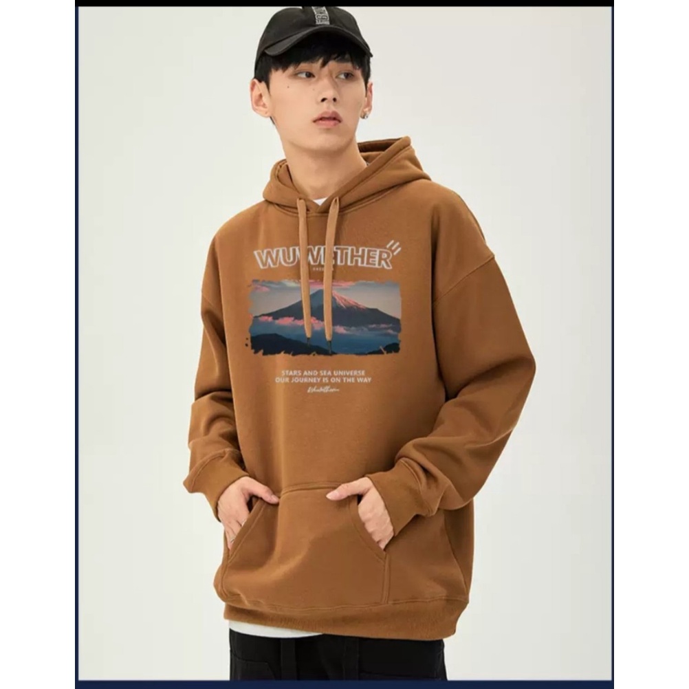 Áo Hoodie Nỉ Mũ Trùm Đầu Phong Cảnh Fom Nam Nữ, Chất Liệu Dày Dặn Mịn Ấm Áp Thời Trang Trẻ Trung Sành Điệu