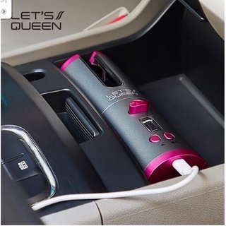 Máy làm tóc LET’S QUEEN, [CHÍNH HÃNG ] Máy uốn tóc tự xoay Let's Queen S100 Hàn Quốc