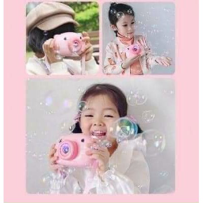 MÁY CHỤP ẢNH THỔI BONG BÓNG HEO CON SIÊU CUTE CHO BÉ
