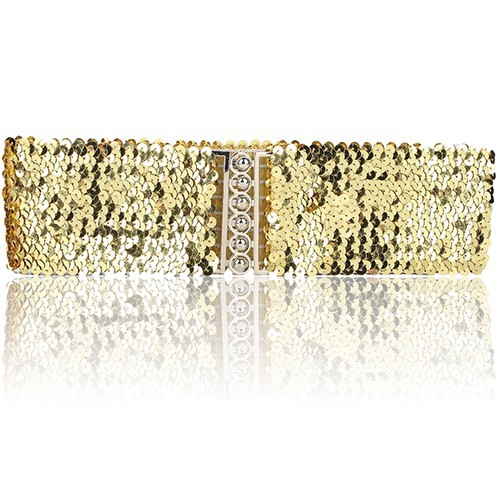 Đai nịt bụng kiểu sequin lấp lánh thời trang cho nữ