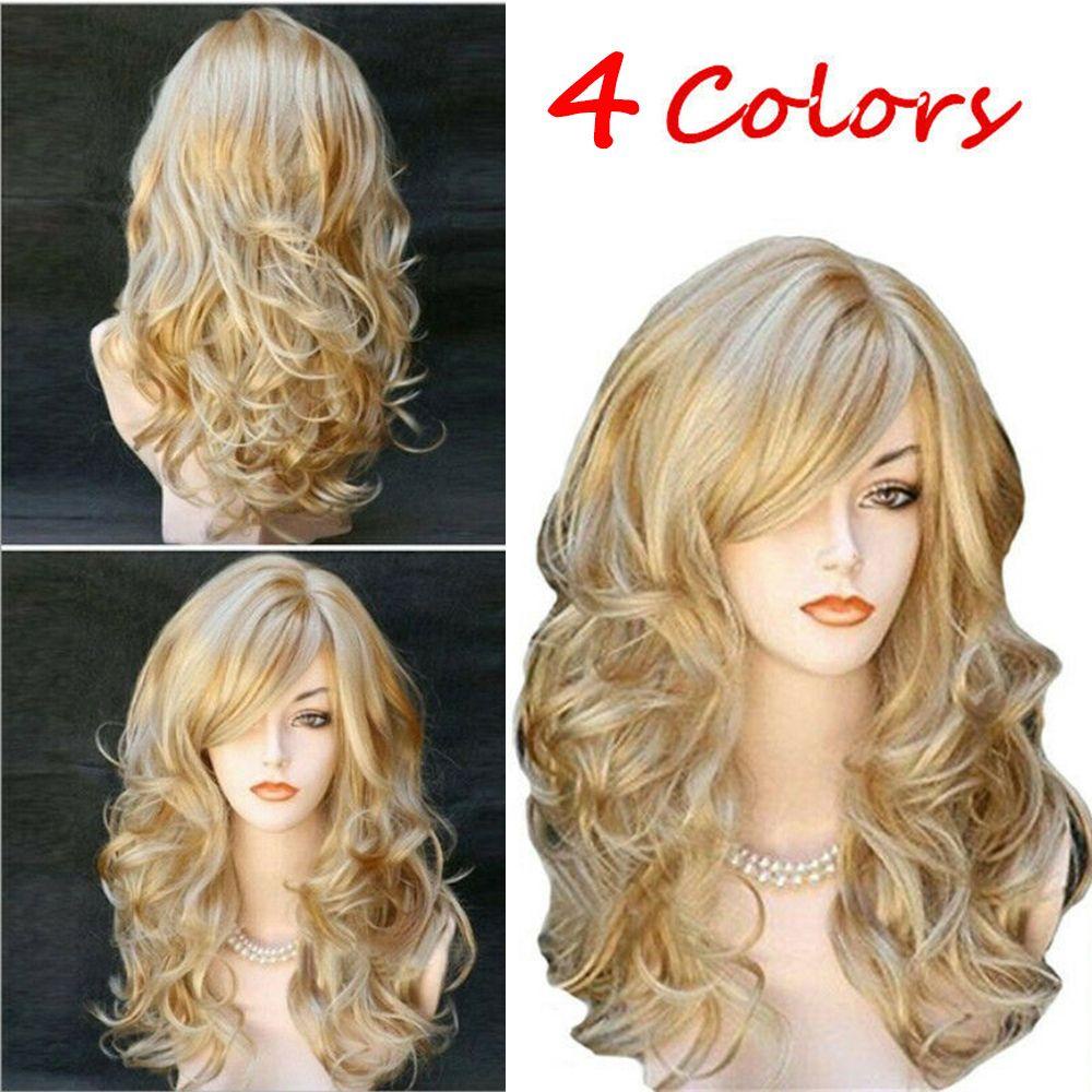 Bộ Tóc Giả Dài Xoăn Gợn Sóng Thời Trang Dự Tiệc Cho Nữ