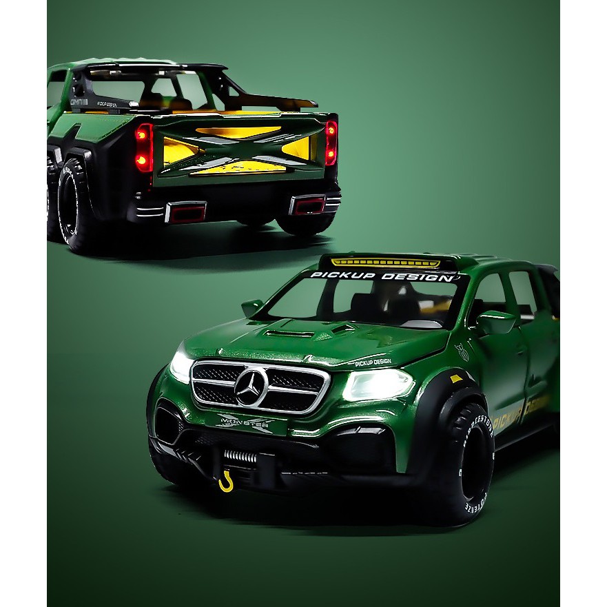 Ô tô Mô hình Mercedes Benz X-CLASS Exy Monster 6X6 tỉ lệ 1:28