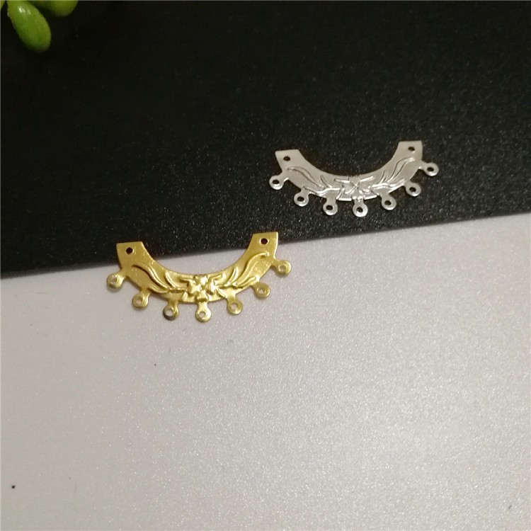 5 phiến treo xỏ 7 lỗ 30*13mm nguyên liệu làm trâm làm trang sức cổ trang
