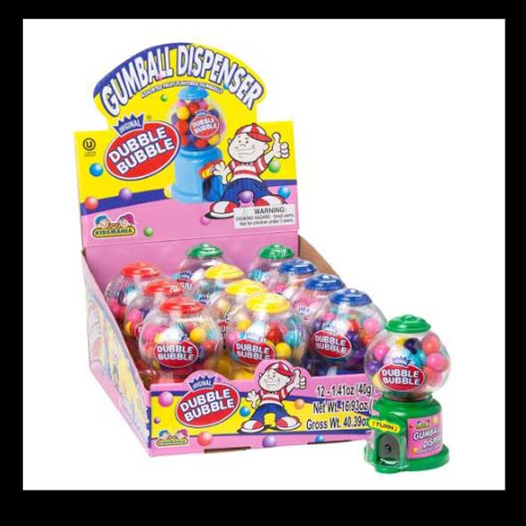 Set 3 Máy bán kẹo Dubble Bubble Original Mỹ 40gr nhiều màu cực hot