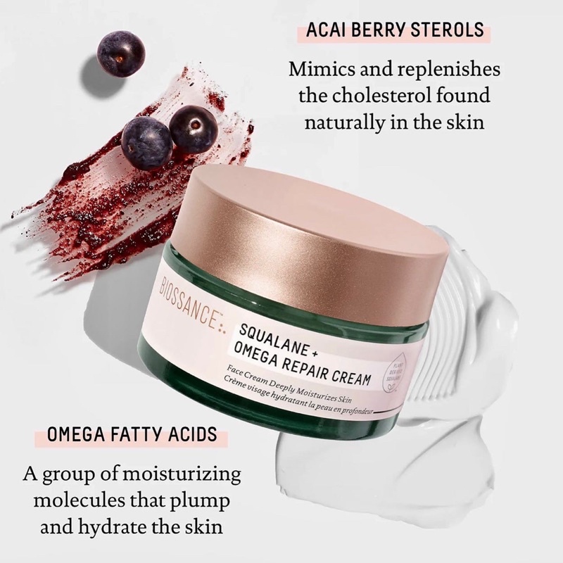 Kem dưỡng ẩm Biossance Squalane + Omega Repair Cream