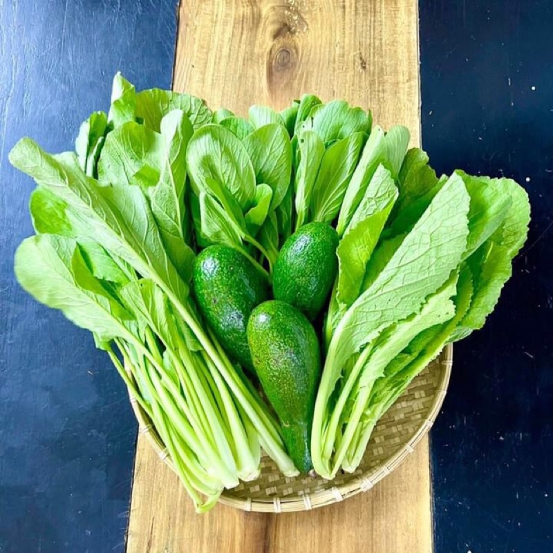 nowship combo 1,5kg rau cải ngọt cải bẹ xanh cải thìa 1kg bơ nữ hoàng