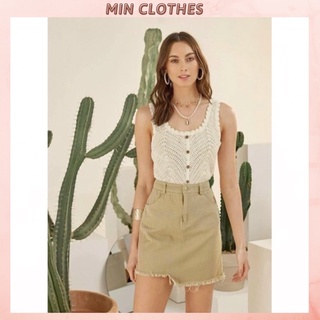 Áo len hai dây siêu hot nút gỗ 🌸