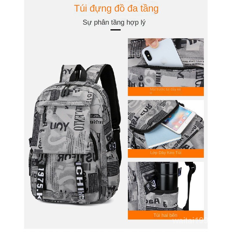 Balo đi học đựng máy tính thời trang Hàn Quốc cho học sinh