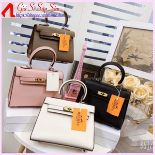 (giá sỉ) Túi Xách Hm da gạo sần size 20 fulll box