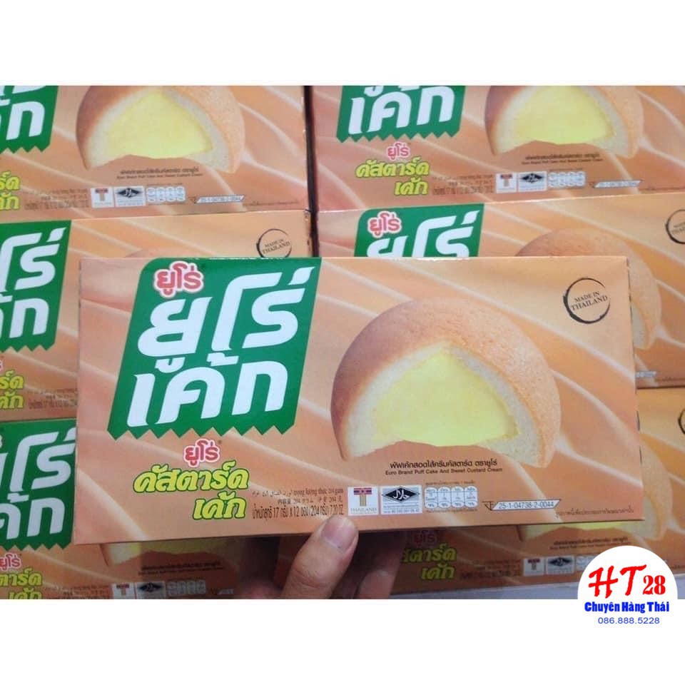 Bánh Trứng Thái Lan Euro Cake Hộp 12c