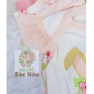 Set đồ sơ sinh cho bé gái 0-12M