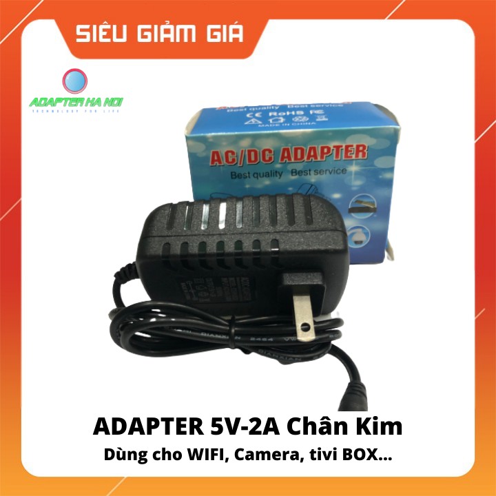 Nguồn Điên ADAPTER 5V-2A Chân Kim cho các thiêt bị mạng Wifi, Camera, Đầu Tivi Box...