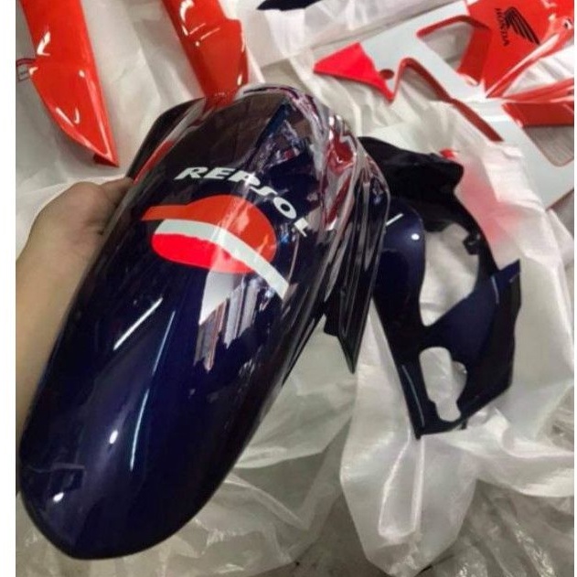 Bộ nhựa dàn áo xe WAVE RS cam zin honda luôn tem repsol