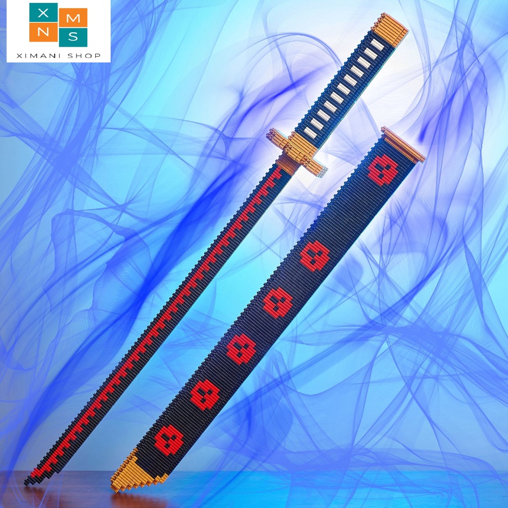 Mô Hình Lắp Ráp Kiếm Zoro Katana Có Vỏ Linkgo Nhân Vật Anime One Piece Đồ Chơi 3D Dài 63cm - Đảo Hải Tặc