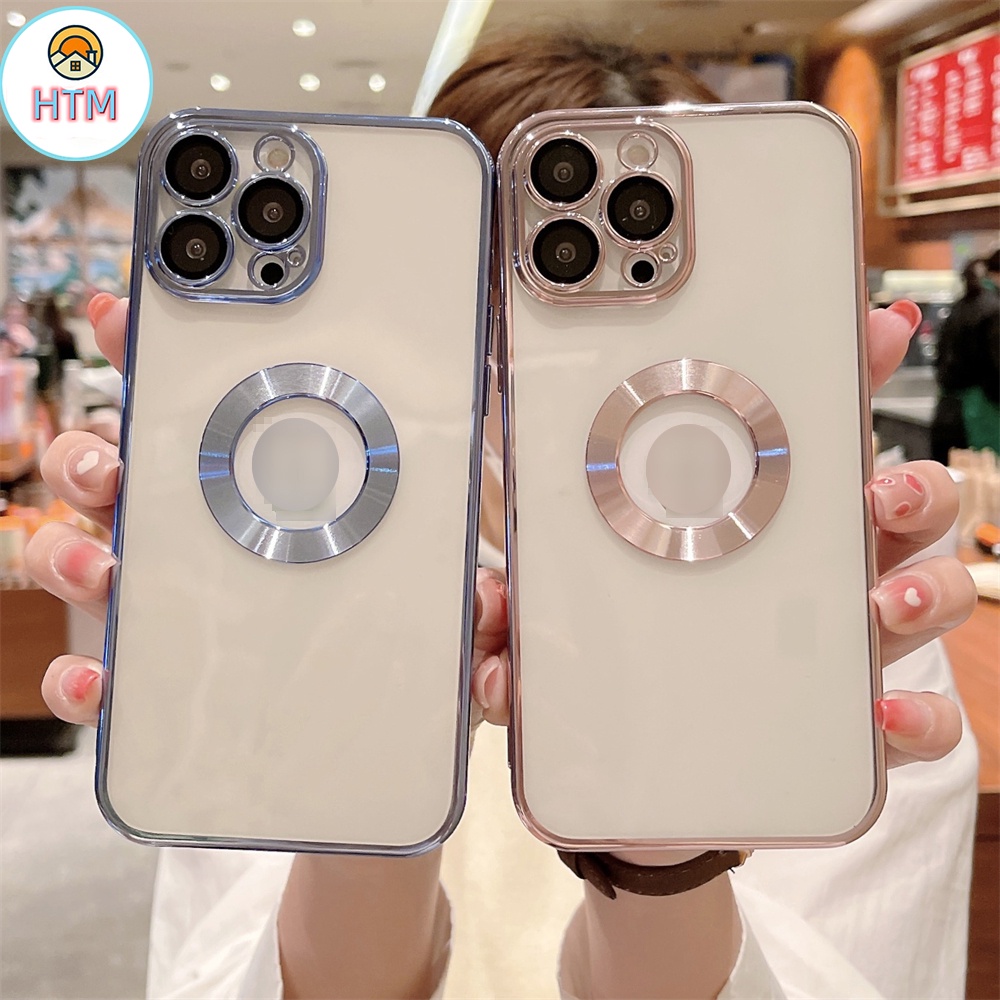 Ốp Điện Thoại Mạ Điện Bảo Vệ Camera Cho iPhone 13 12 11 Pro Max Promax