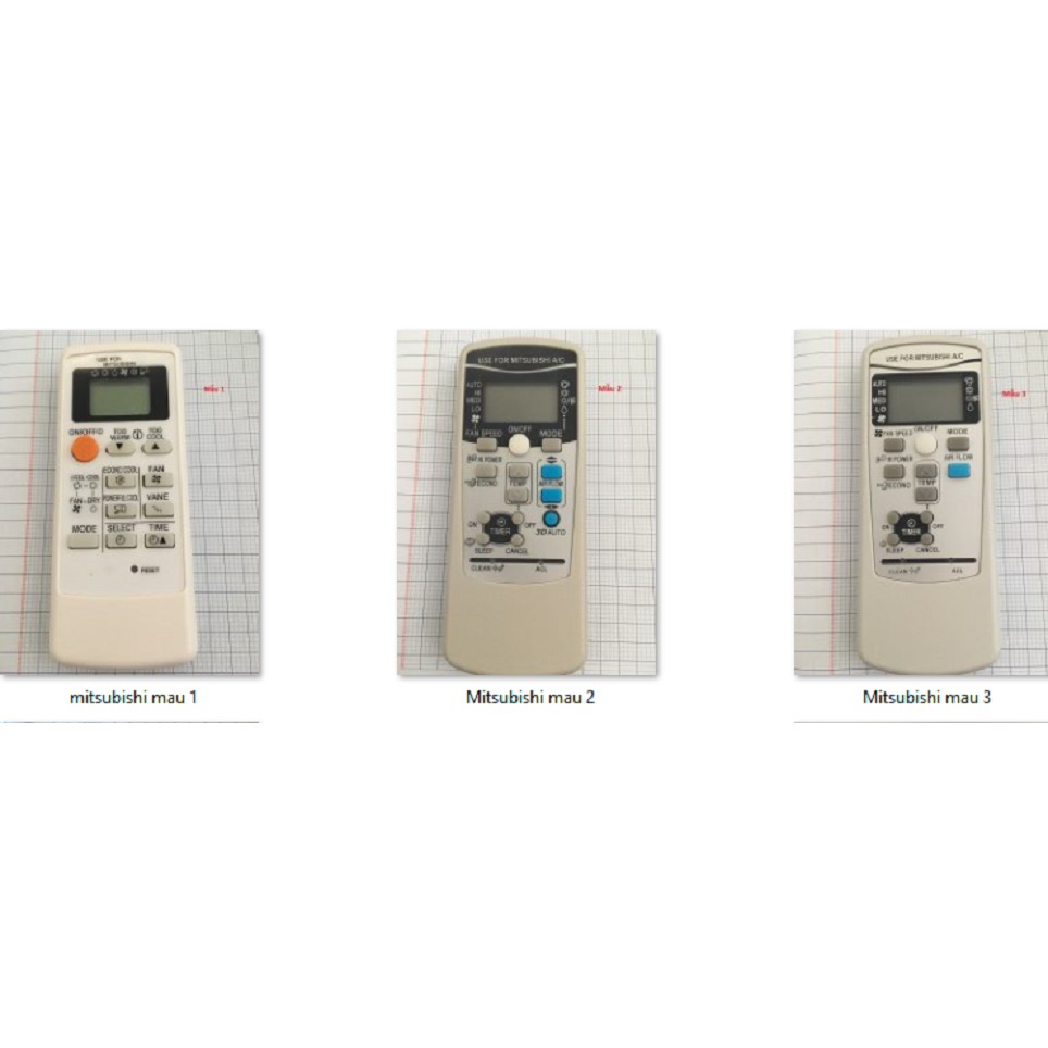 Remote máy lạnh Mitsubishi (Nhiều mẫu)