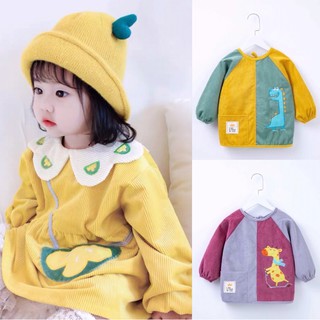 Bonstore áo choàng ăn dặm chống thấm áo choàng chống bẩn áo khoác mùa đông