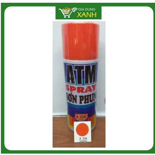 Sơn xịt ATM màu cam A226, 400ml