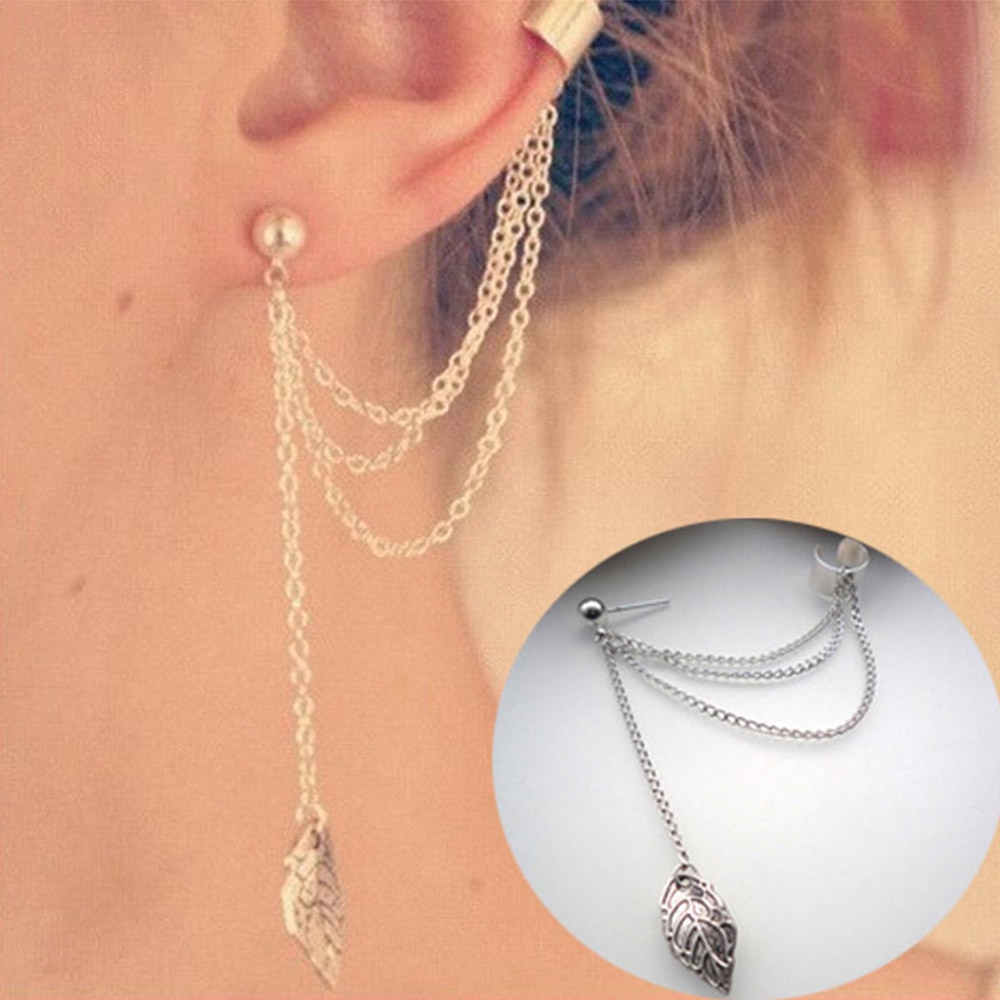 Khuyên tai gắn đá thời trang cho nữ