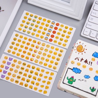 Bộ 12 tấm sticker icon/ hình dán trang trí biểu cảm cute