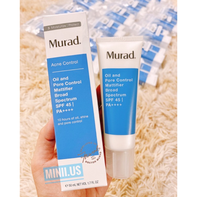 🔹 Kem chống nắng kiềm dầu thế hệ mới Murad OIL AND PORE CONTROL MATTIFIER BROAD SPECTRUM SPF 45 PA++++