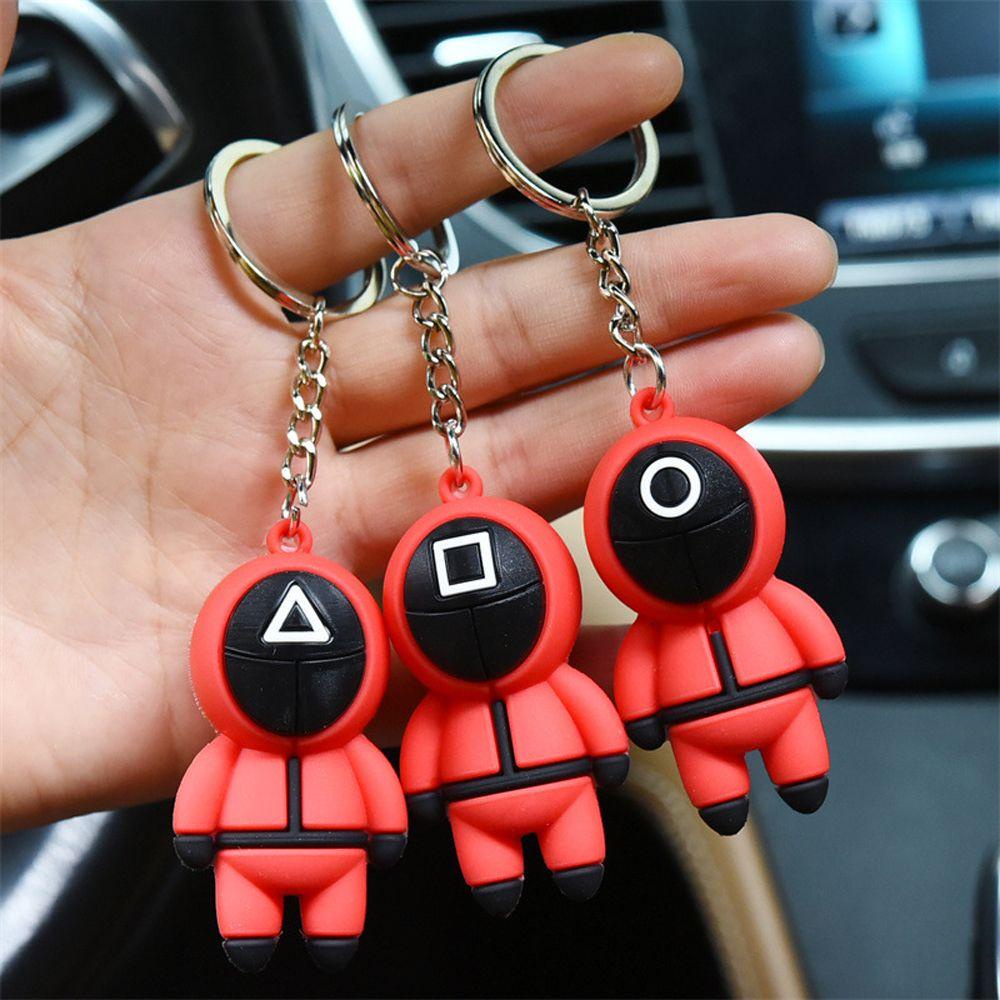 Móc Khóa Gắn Búp Bê Mực Trang Trí Ba Lô / Túi Xách Hình Búp Bê Nữ Chơi Game Lee Jung Jae Mini