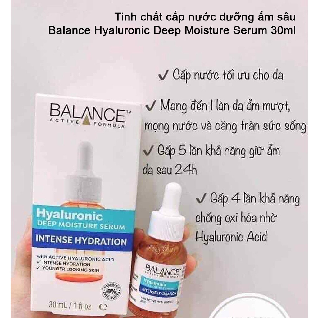 Serum Cấp Nước Dưỡng Ẩm Balance Active Formula /Hyaluronic Deep Moisturizing 30ml