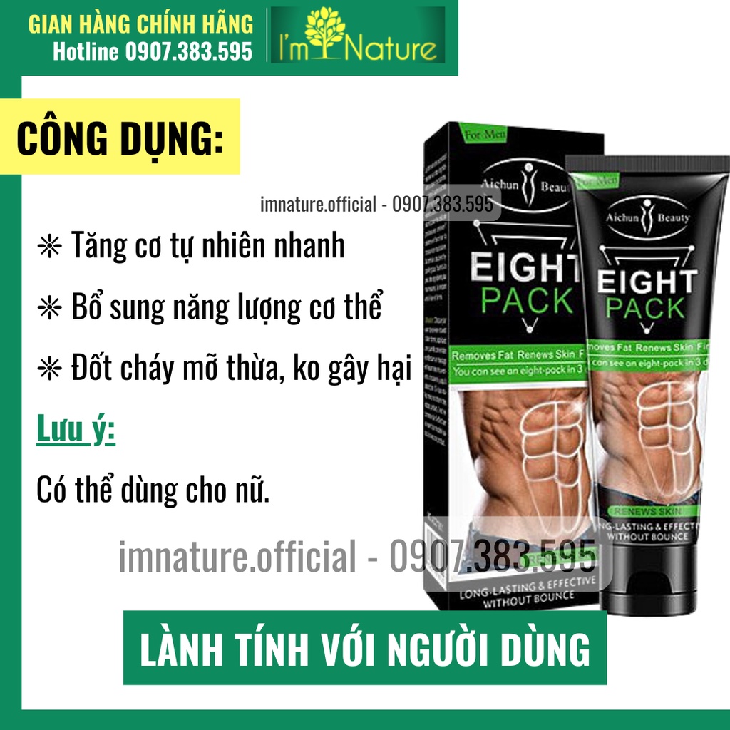 Kem Eight Pack Massage Tăng Cường Cơ Bụng Cho Nam Aichun Beauty 80gr