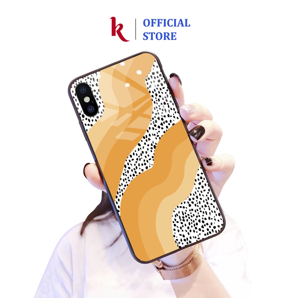 Ốp lưng iphone kính hoa văn độc đáo case 14plus 14 pro max 13 12 promax 11 mini 6 6s 7 8 plus x xr xs Se